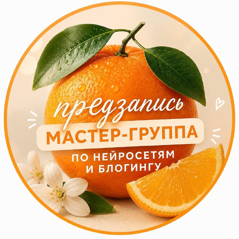 Решила открыть отдельный канал предзаписи на мою мастер-группу по нейросетям и …