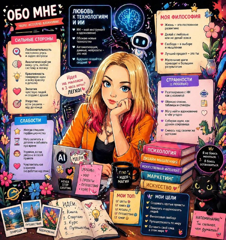 Классный промпт на выходные  для ChatGPT Собери всё, что ты знаешь обо мне на ос…